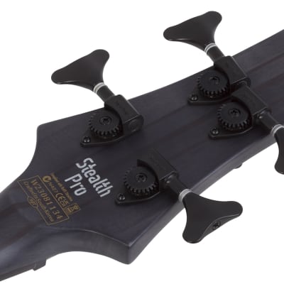 Schecter Stiletto-4 Stealth Pro LH Satin Black image 14
