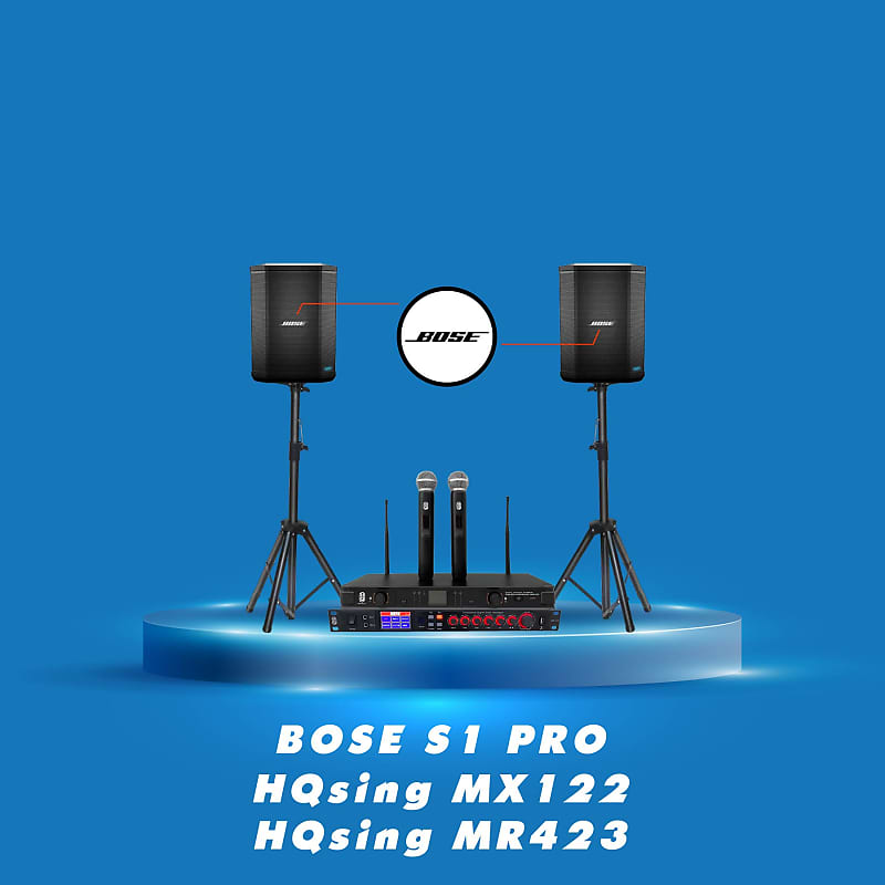 Home Karaoke SET Ft BOSE speakers audio processor wireless Reverb