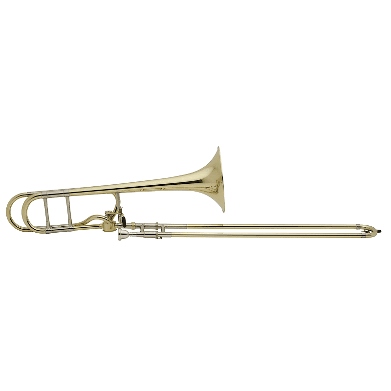 Bach Stradivarius 42A Tenor Trombone, With Hagmann Valve And Yellow Brass Bell image 1