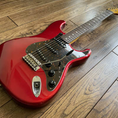 Awesome CIJ Fender Stratocaster Electric Guitar Red Sparkle Tortoise Fujigen ca. 2002 image 5