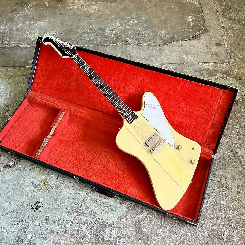 希少レア！1980年代グレコFIREBIRD I ハムバッカー Greco Firebird I c 1980 - Crème white original vintage MIJ
