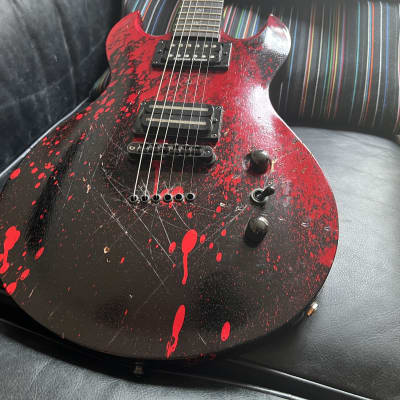 Washburn USA Custom Shop Scott Ian's "Murder Weapon" #2 SG Signed w/ COA Tony Iommi pickup Black\Blo image 5