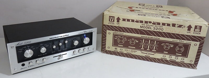 MARANTZ 3200 PREAMPLIFIER ( PREAMP )SERVICED FULLY RECAPPED MINT CONDITION  +BOX