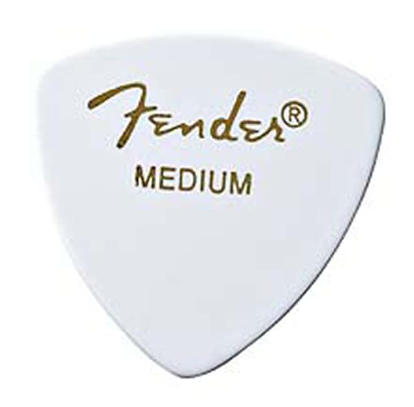 Fender 346 Shape Classic Celluloid Picks - Medium White 12-pack image 1