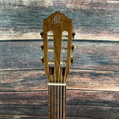 Ortega Left Handed RCE138-L Slim Neck Acoustic Electric Cutaway Classical Guitar image 6