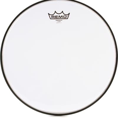 Remo Controlled Sound Coated Drumhead - 14 inch - with Black Dot  Bundle with Remo Emperor Clear Drumhead - 13 inch image 2