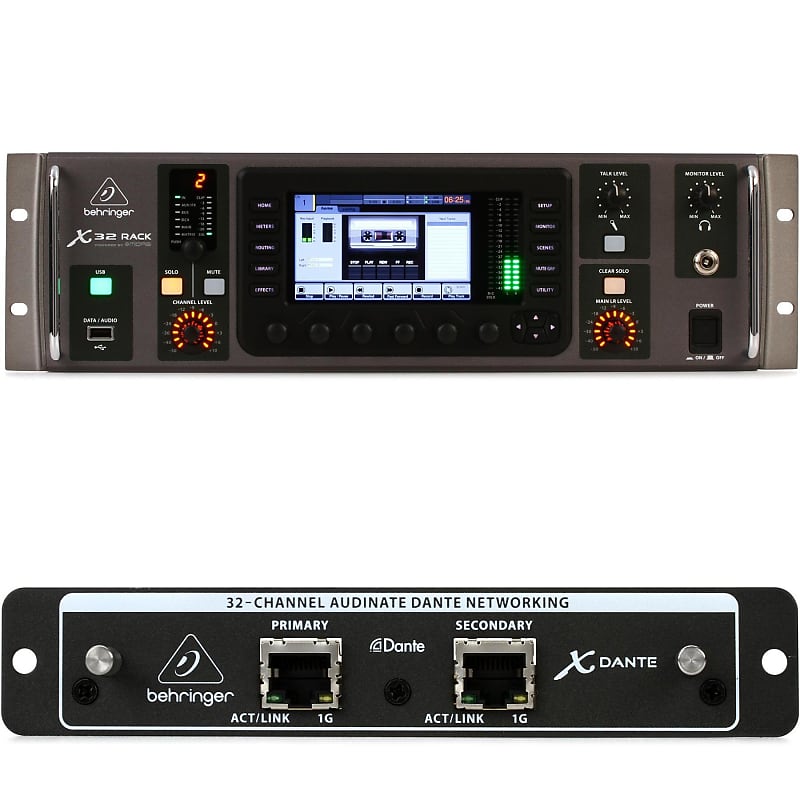 Behringer X32 Rack 40-channel Rackmount Digital Mixer with Dante Card image 1
