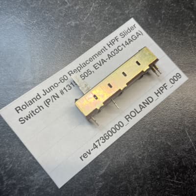 ORIGINAL Roland Juno-60 Replacement HPF Slider Switch (13159505) for Juno-60 image 2