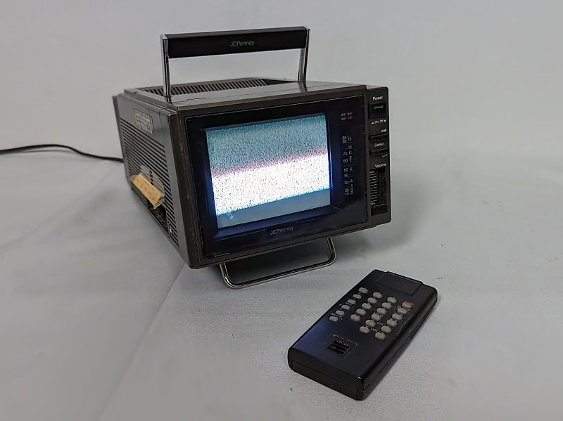 Vintage portable store color tv