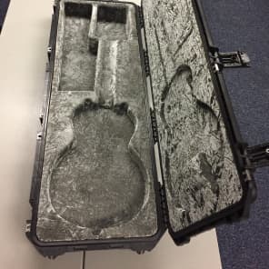 SKB 3i-4214-56 Injection Molded Les Paul Guitar Flight Case w/ TSA Latches & Wheels