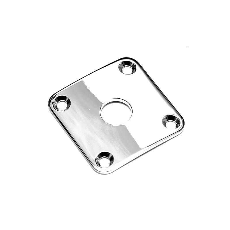 NEW Gotoh JCB-4 Les Paul Jack Plate Square Curved for Les Paul Guitar -  NICKEL