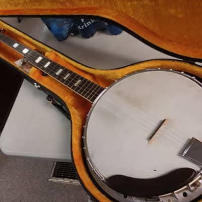 Vintage 70's 5-String Pirles Long Neck FB-5R Banjo w/ Orig Lined 