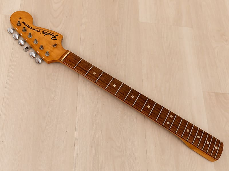 1968 Fender Stratocaster Vintage Electric Guitar Neck Rosewood Fretboard, F Tuners | Reverb