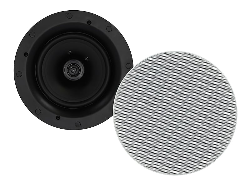 Pair Rockville ELITE C616 6.5&quot; 16-Ohm Ceiling Speakers, Adjustable Silk Tweeter  			