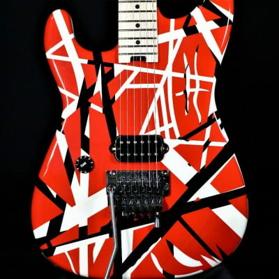 EVH Stripe Series Lefty Red/Black/White Guitar (Actual Guitar) for sale