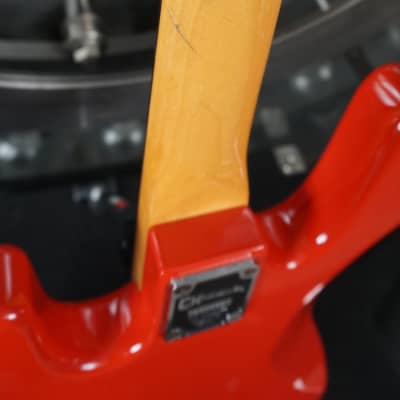 Charvel 2B Late 80s - Ferrari Red PJ Bass Guitar w/ Case image 13