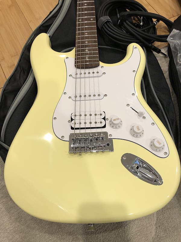 Donner Stratocaster DST-100W Off White | Reverb