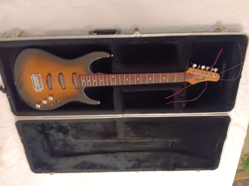 Mark II Strat-Style Electric Guitar (Model M2 15DOS/BS) 2000's Darkburst with Johnson Hardshell Case image 1