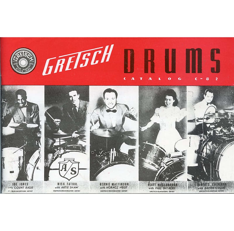 Gretsch Drum catalog 1941, reprint Reverb