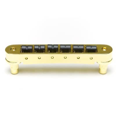 ResoMax NV2 4mm Tune-O-Matic Bridge w/ String Saver Saddles (Select Finish) (PS-8843) - Chrome image 5