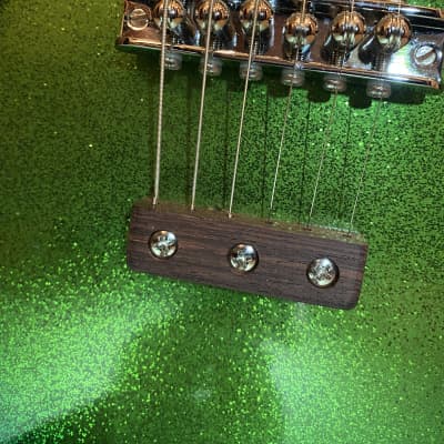 Gruggett Made Stradette in Margarita Sparkle. Made by Master Luthier Bill Gruggett, from Mosrite. Only One. image 11