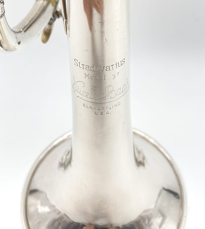 Bach Stradivarius 37 Bb Trumpet 1984 Silver | Reverb