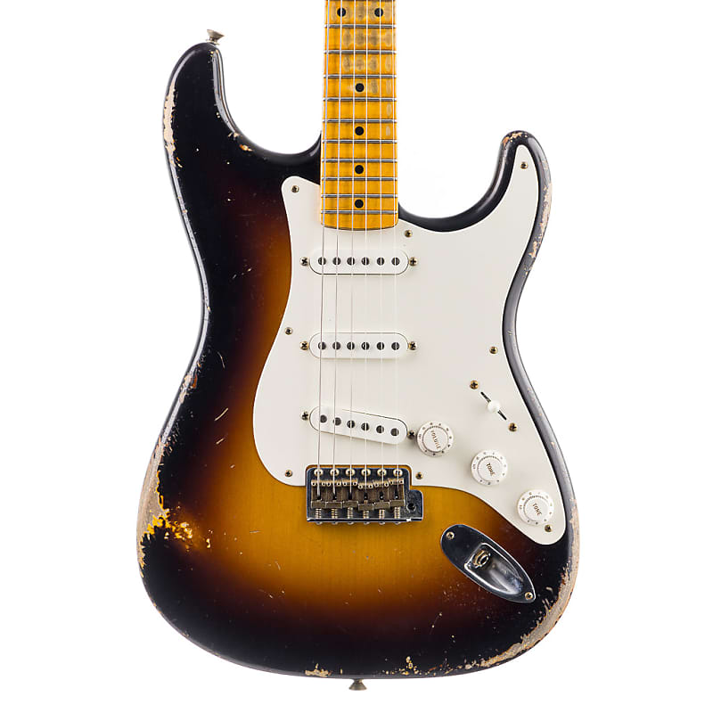 Fender Custom Shop Masterbuilt Todd Krause 1956 Stratocaster Heavy Relic - Wide 2 Tone Sunburst (583) image 1