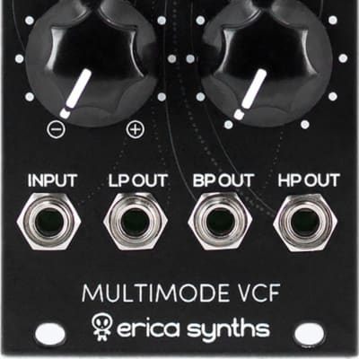 Erica Black Multimode VCF Eurorack Synth Module w/ Knucklebones Splitter and Geartree Cloth image 2
