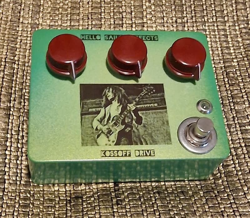 Hello Sailor Effects Kossoff Drive Forest Green To Gold Burst | Reverb