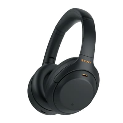 Sony WH-1000XM4 Wireless Noise Canceling Over-Ear Headphones (Black) Bundle image 2