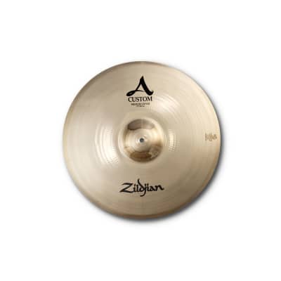 Zildjian 19" A Custom Medium Crash Brilliant Finish Cymbal Pack +Shirt & VF Sticks Authorized Dealer image 3