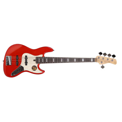 Sire Marcus Miller V7 2nd Gen Bass Guitar, Alder, 5-String, BMR Red image 1