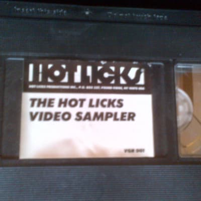 Hot Licks the hot licks video sampler VHS tape demo / info tape 1995 black for sale