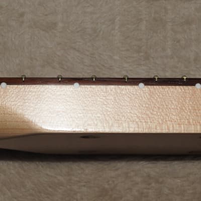 Used MIJ Rosewood on Maple Stratocaster Neck Thin Semi-gloss Nitrocellulose Finish  21 Vintage Frets image 14