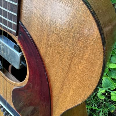 Epiphone FT-30 Caballero Acoustic 1968 with Lawrence Sound Hole Pickup and OHSC 1968 Natural image 8