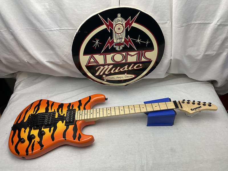Kramer Pacer Series Vintage Electric Guitar 2020 - Orange Tiger image 1