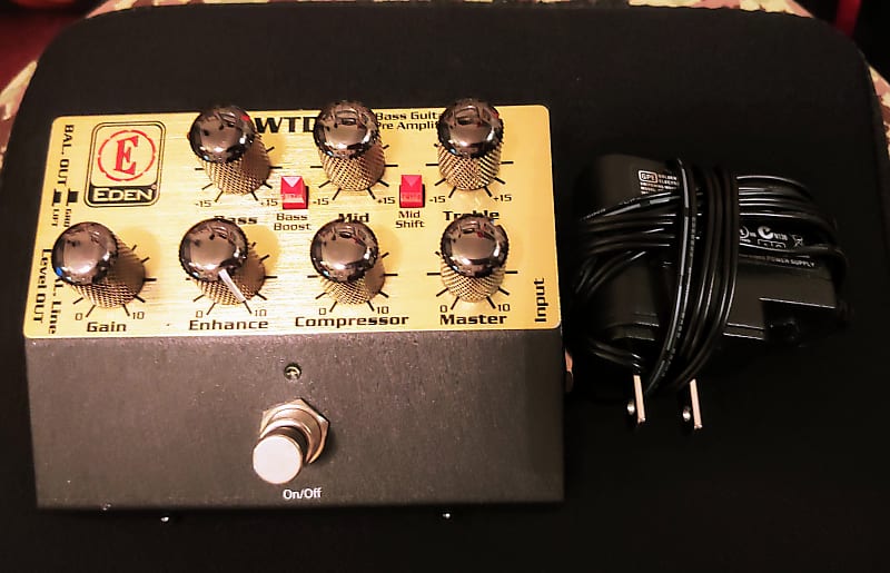 David Eden WTDI Bass Preamp/DI Gold/Black Reverb