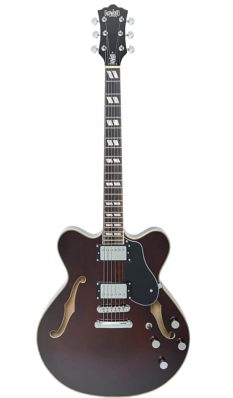 Eastwood Classic 6 HB Bound Laminated Maple Flamed Top Bound F-Holes Body 6-String Electric Guitar image 1