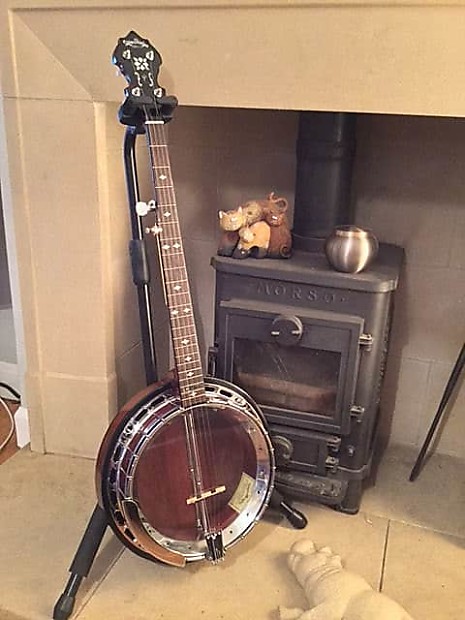 Martin Sigma SB 25 5 string Banjo Korea. with deluxe hard black case.all cleaned refurbished A1