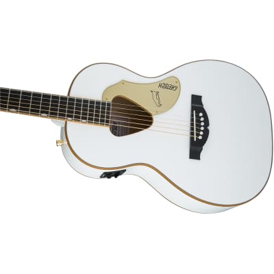 Gretsch G5021WPE Rancher Penguin Parlor Acoustic Electric Guitar, White image 4