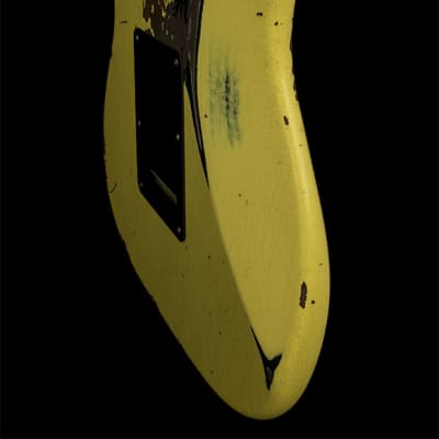 Fender Custom Shop Empire 67 Super Stratocaster Heavy Relic - Graffiti Yellow over Black #12017 image 8