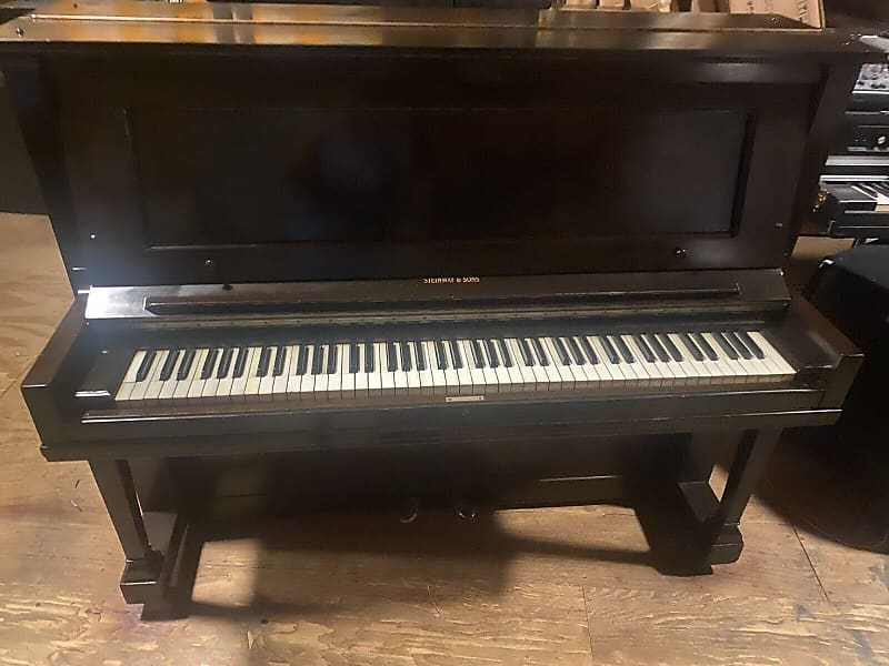 Steinway & Sons upright grand piano model V image 1