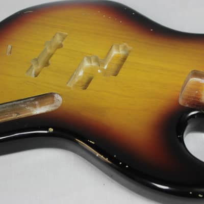 MJT Official Custom Order Vintage Aged Nitro Finish Guitar Bass Body Mark Jenny JBT Sunburst image 4