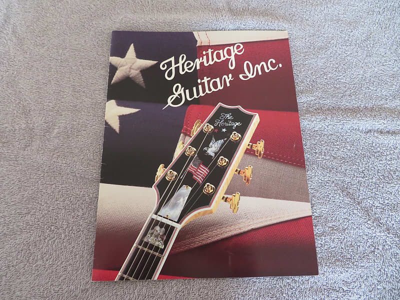 1993 Heritage Guitar Catalog Reverb