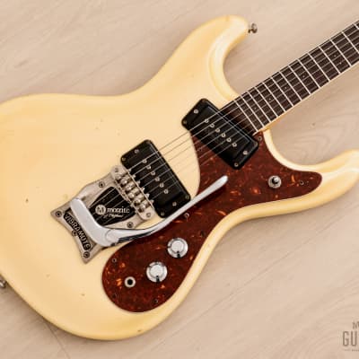 Mosrite Ventures Model Super Custom '65 Pearl White w/ Curtis Novak Pickups & Vibramute, Japan Kurokumo image 1