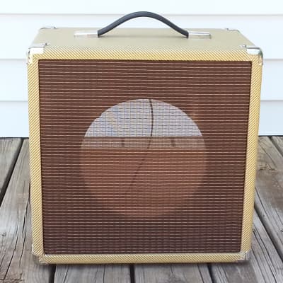 SubZ 1x10 Extension Guitar Cabinet - Tweed Tolex - Oxblood Grill Cloth - Open ( Sub-Z ) image 2