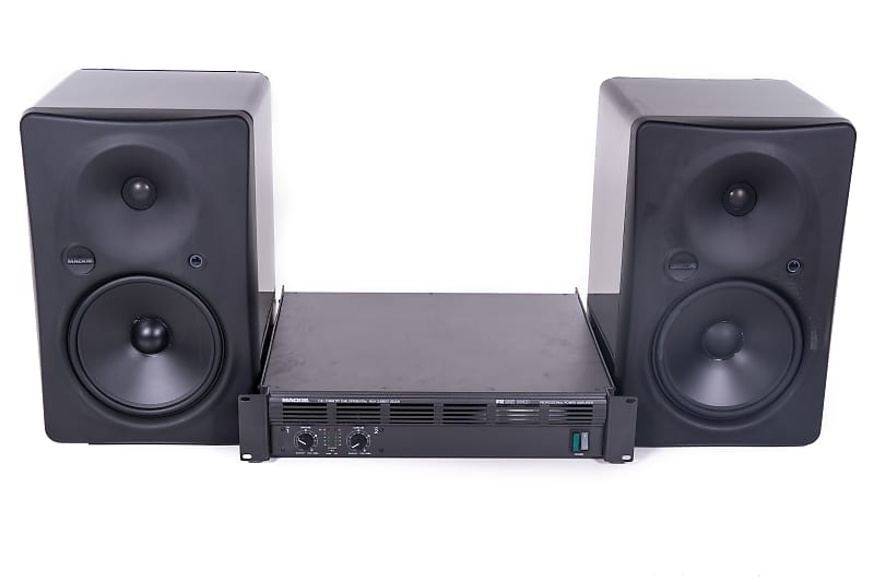 Mackie HR824 MK II Speakers Pair with Mackie M800 Power Amp Reverb