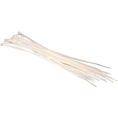Hosa WTi173 Cable Ties (20 Pack) Regular White 8 in. image 1