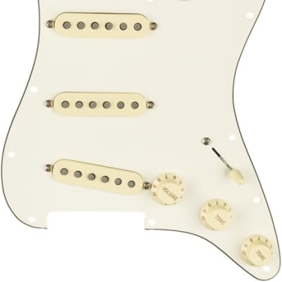 Genuine FENDER Pre-Wired TEX-MEX Loaded Strat 11-Hole Parchment Pickguard for sale