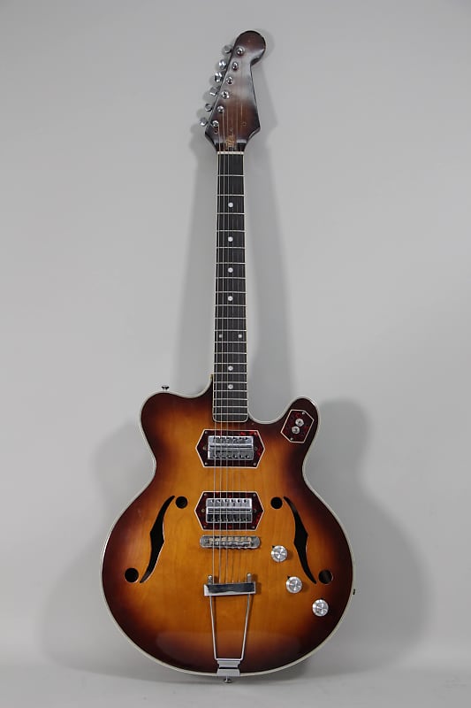 1960s Crown Professional Hollow Body Vintage Electric Guitar image 1